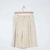 Women’s Vintage Cream Long Flowing Shorts 10/12