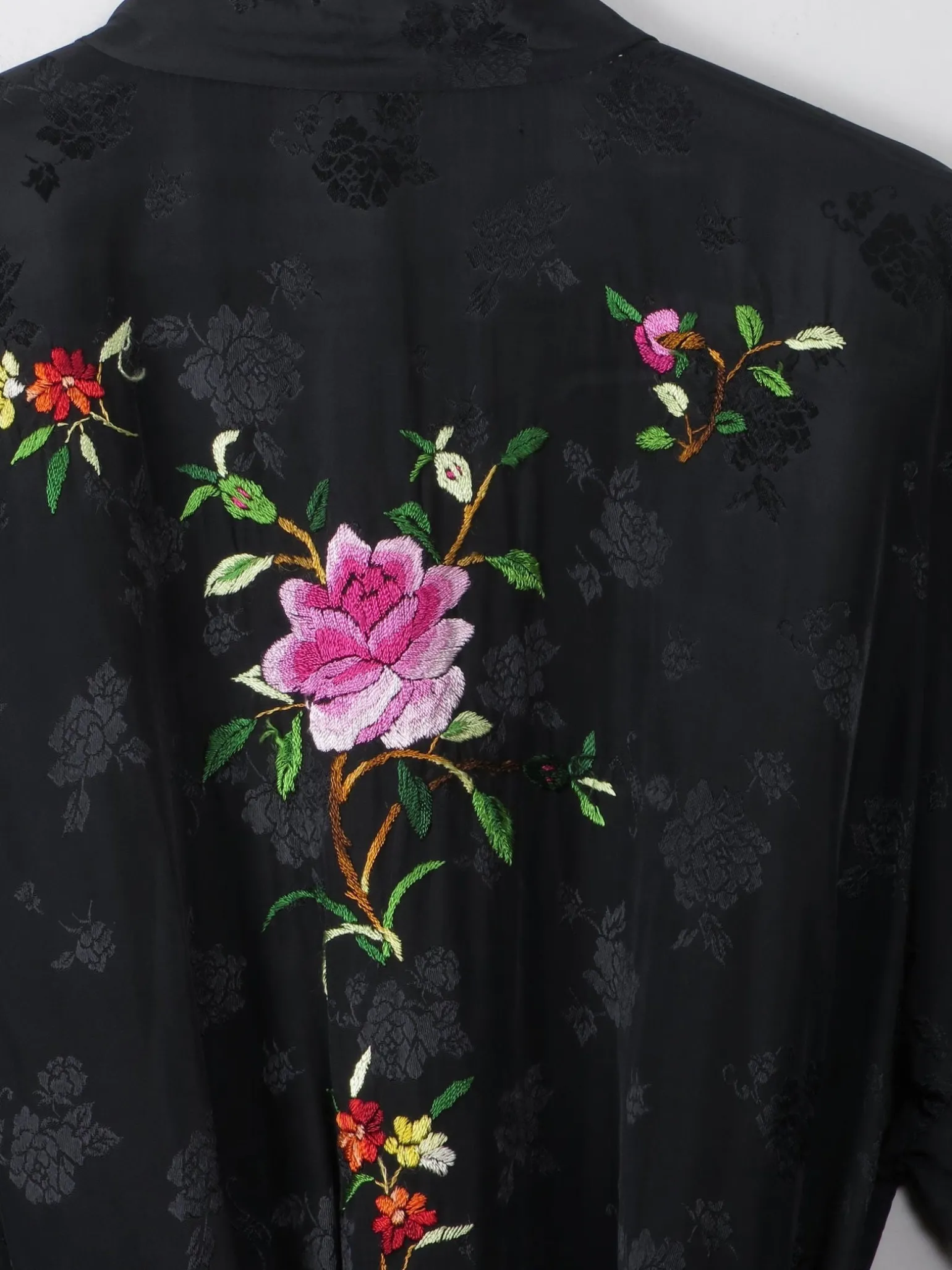 Women's Vintage Embroidered Dressing Gown Golden Bee