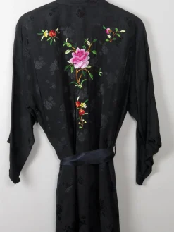 Women's Vintage Embroidered Dressing Gown Golden Bee