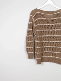 Women's Vintage Escada Crochet Cotton Jumper S