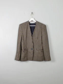 Women's Vintage Evan Picone Check Jacket S