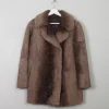 Women's Vintage Faux Fur Brown Jacket S