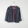 Women’s Vintage  Flecked Wool Cropped Cardigan 3/4 Sleeves  10/12