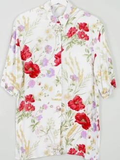 Women's Vintage Floral Blouse S/M/L