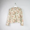 Women’s Vintage Floral Printed Wool 80s Jacket L