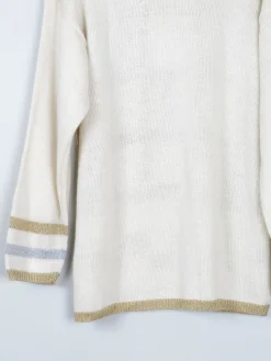 Women’s Vintage Gold & Silver Knitted Jumper S-L