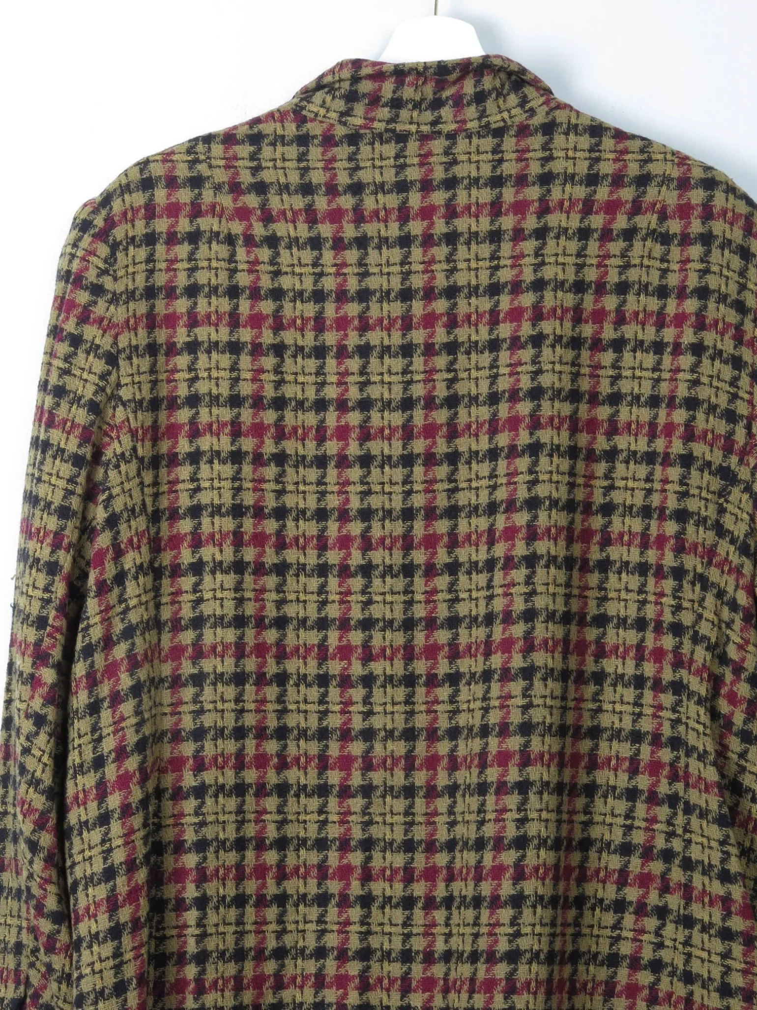 Women's Vintage Green Check Jacket L/XL