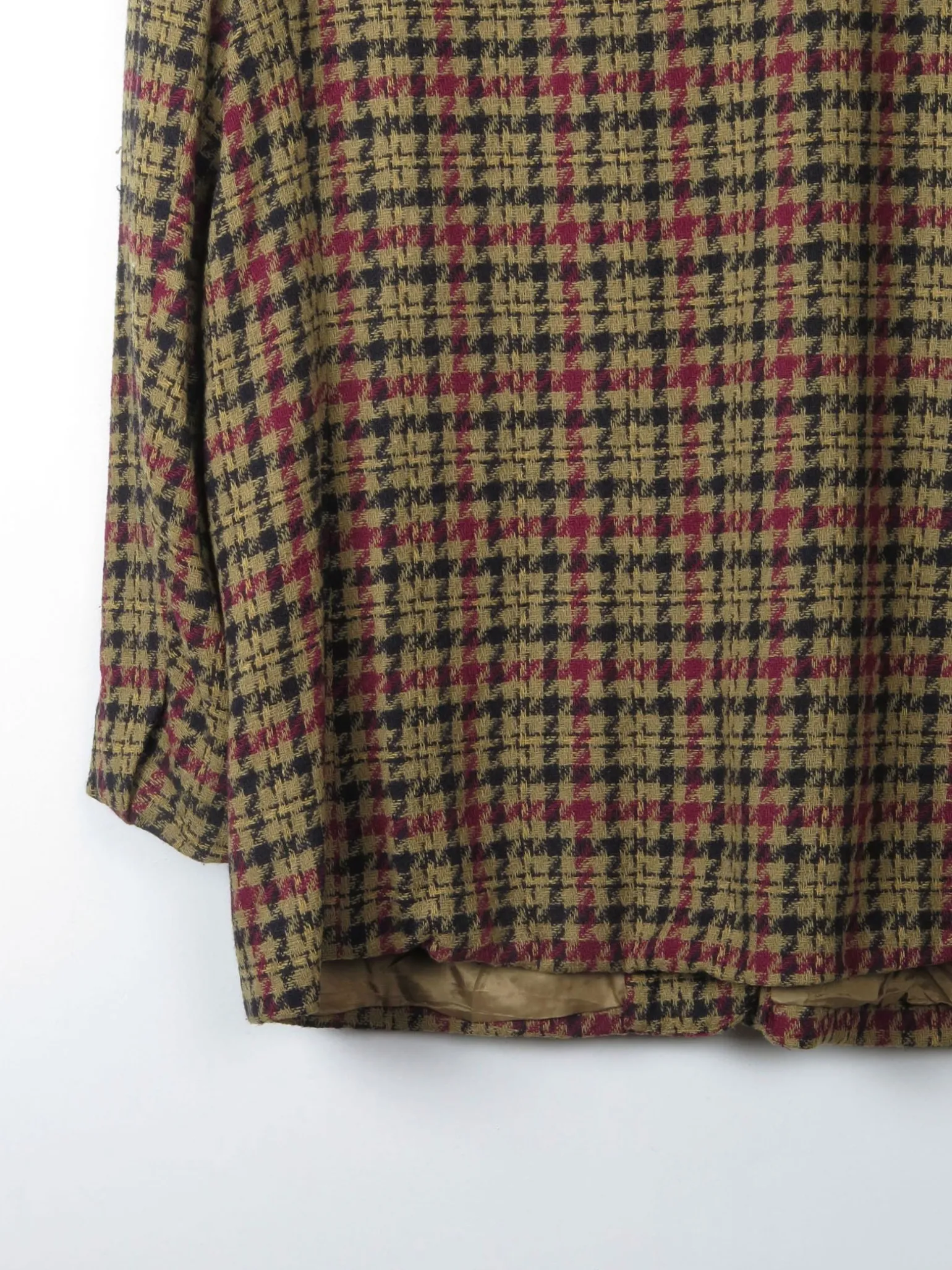 Women's Vintage Green Check Jacket L/XL