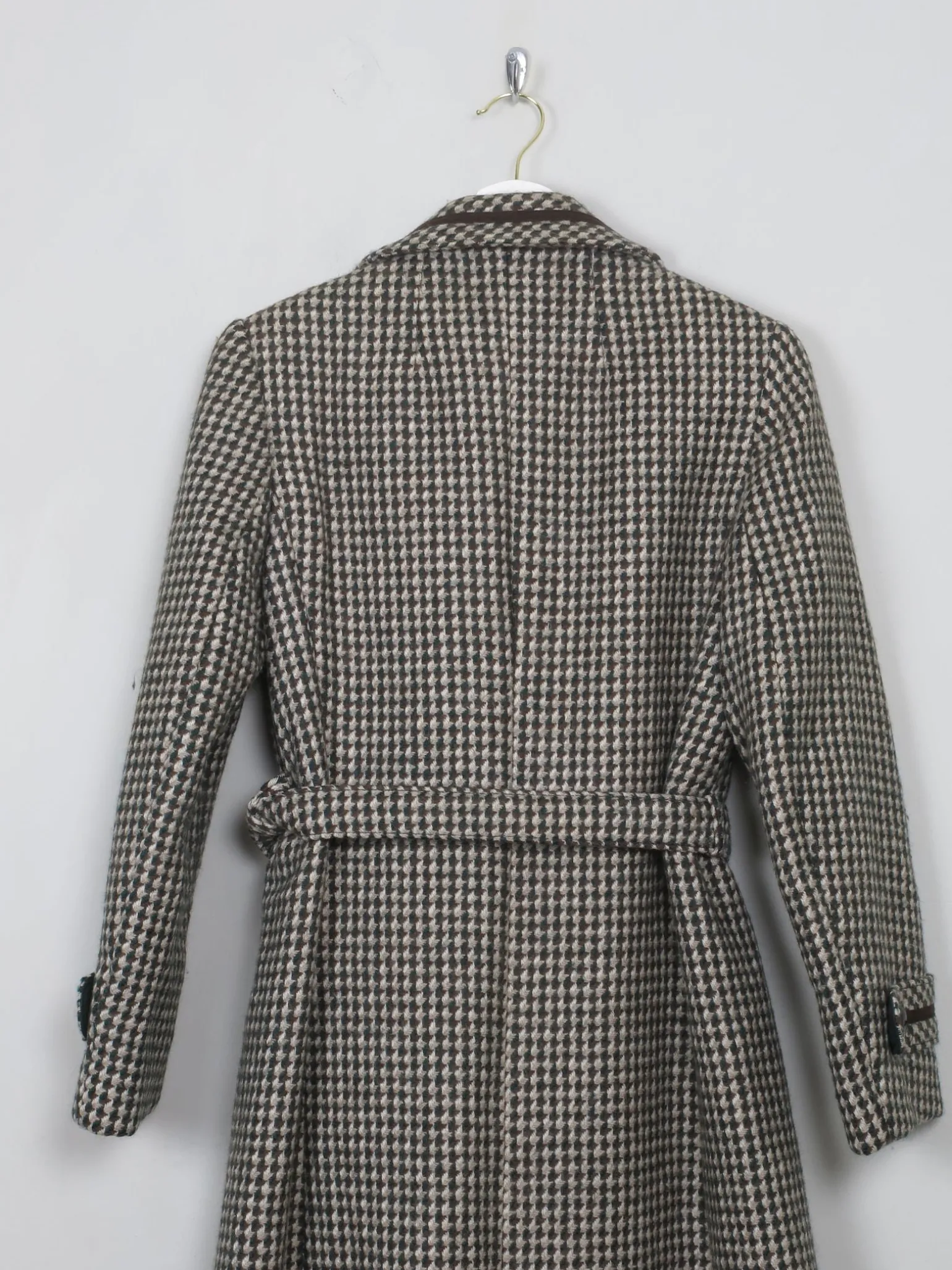 Women's Vintage Green Tweed 70's Coat S/M