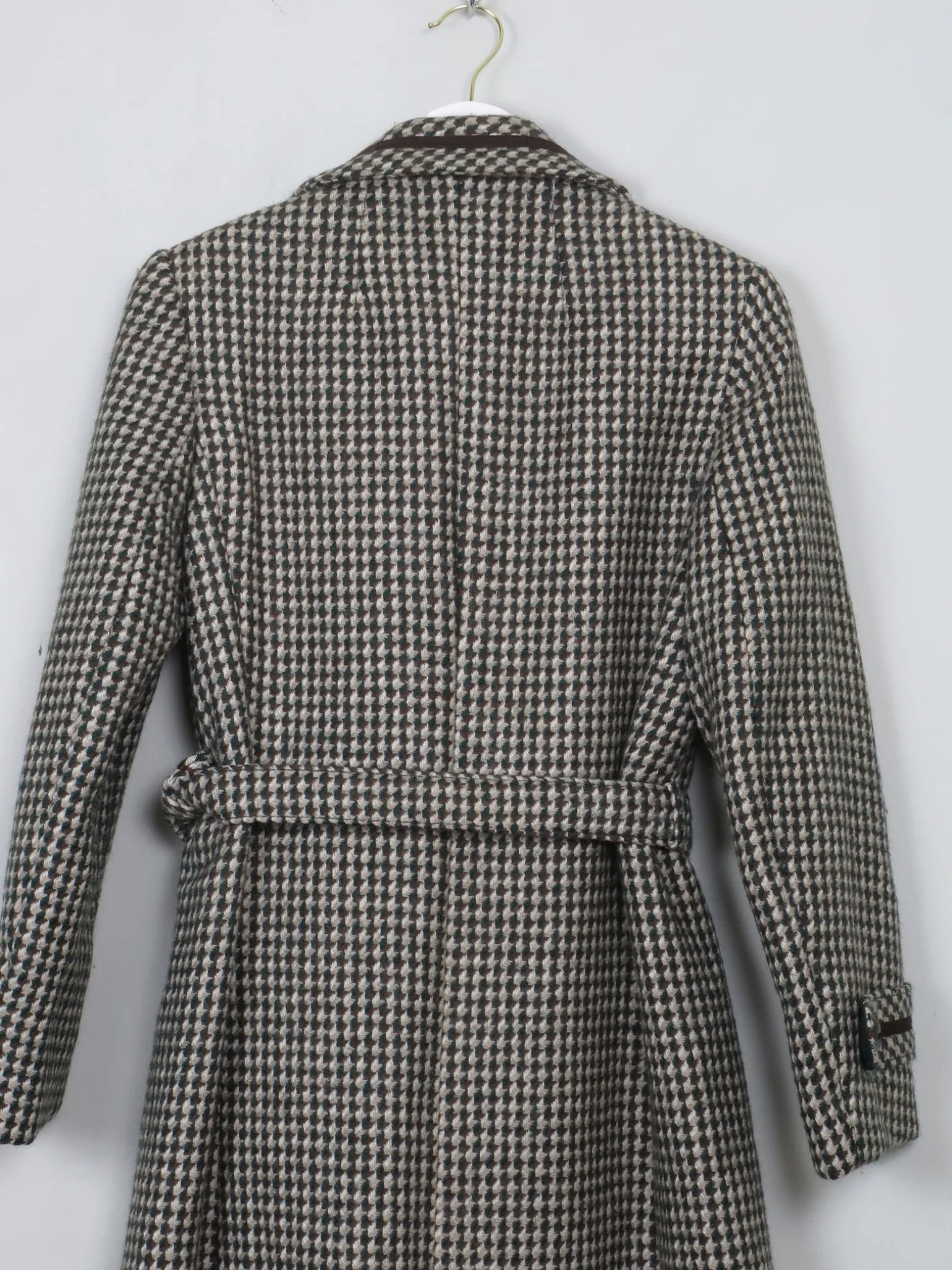 Women's Vintage Green Tweed 70's Coat S/M