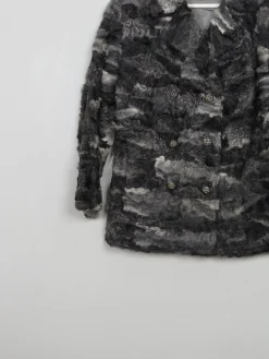 Women's Vintage Grey Astrachan Jacket M