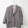 Women's Vintage Grey Tweed Liz Claiborne Jacket S/M Petit