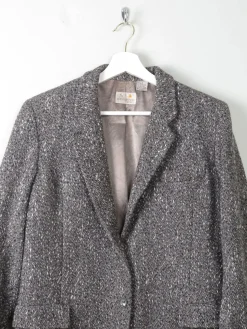 Women's Vintage Grey Tweed Liz Claiborne Jacket S/M Petit