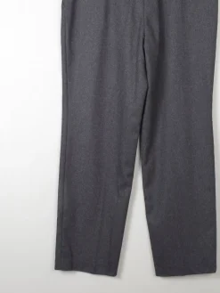Women's Vintage Grey Wool Trousers L 33