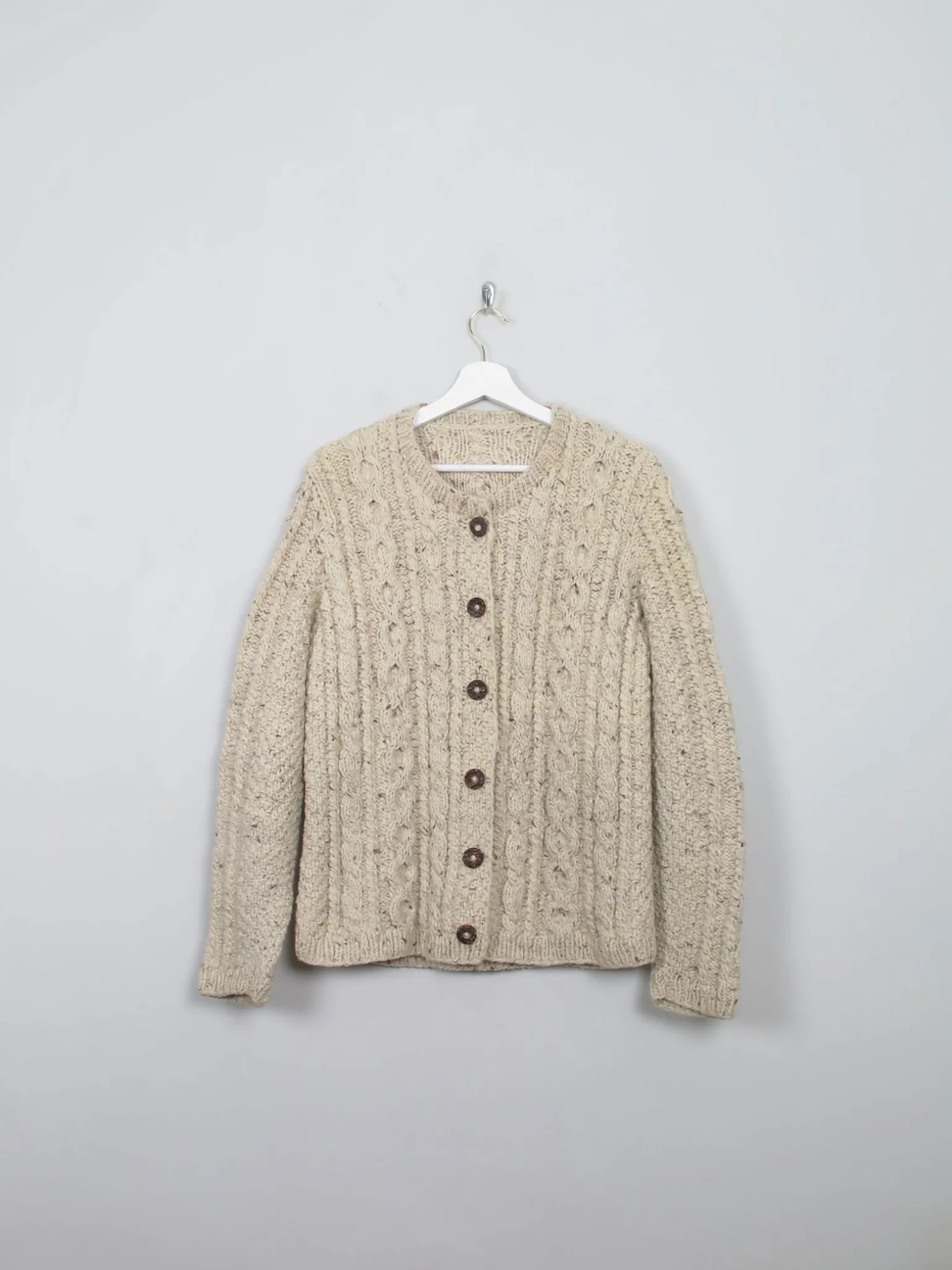 Women's Vintage Hand-Knit Cardigan M