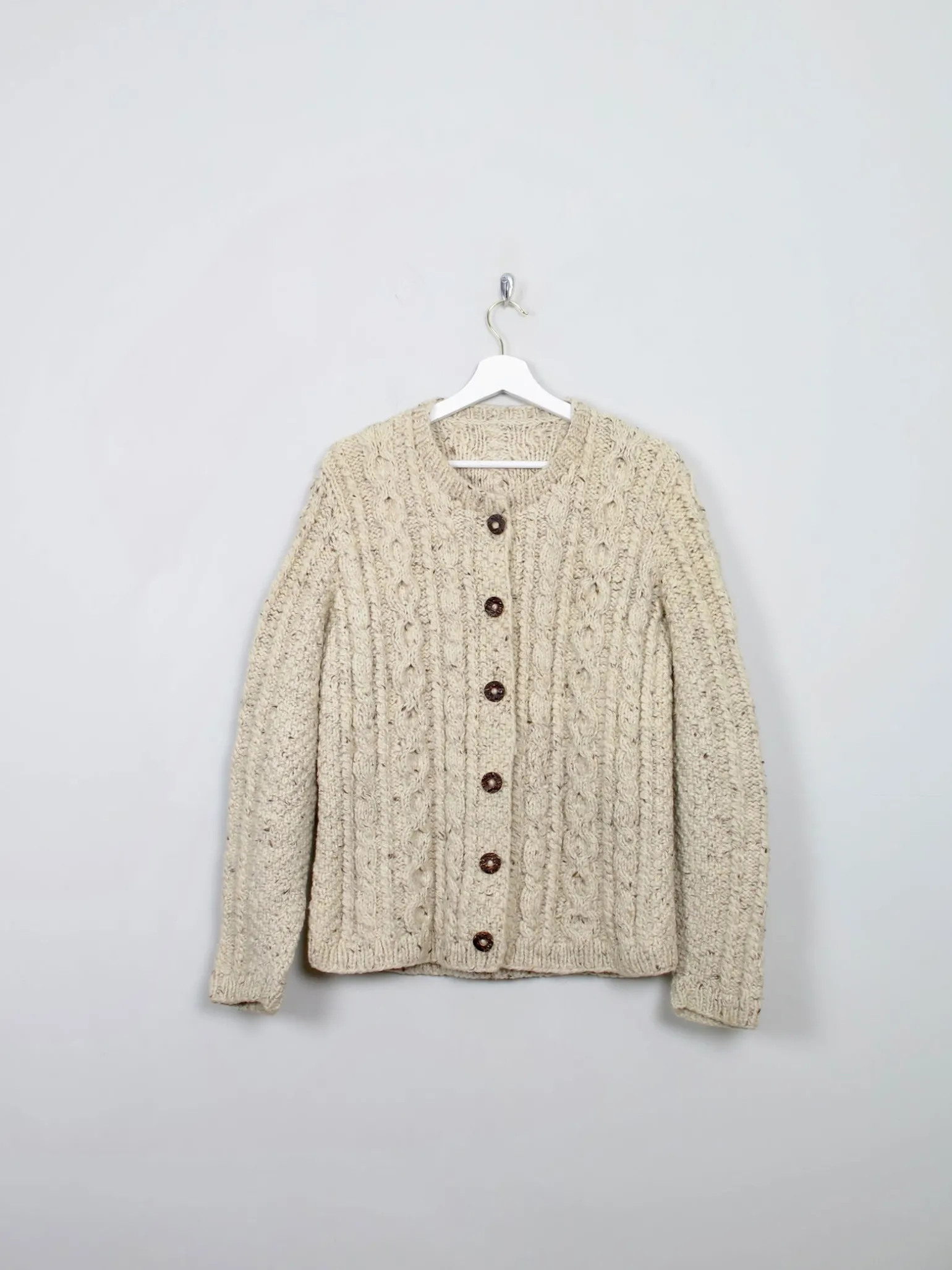 Women's Vintage Hand-Knit Cardigan M