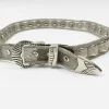 Women's Vintage Heavy Metal Silver Belt S/M