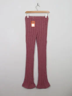 Women's Vintage Knitted Pink Trousers Unworn XS/S