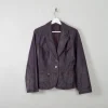 Women's Vintage Leather Jacket Grape S/M