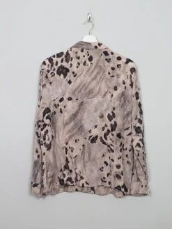 Women's Vintage Leopard Print Blouse M/L