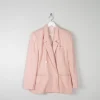 Women’s Vintage Liz Claiborne Pink Brocade Summer Jacket S/M