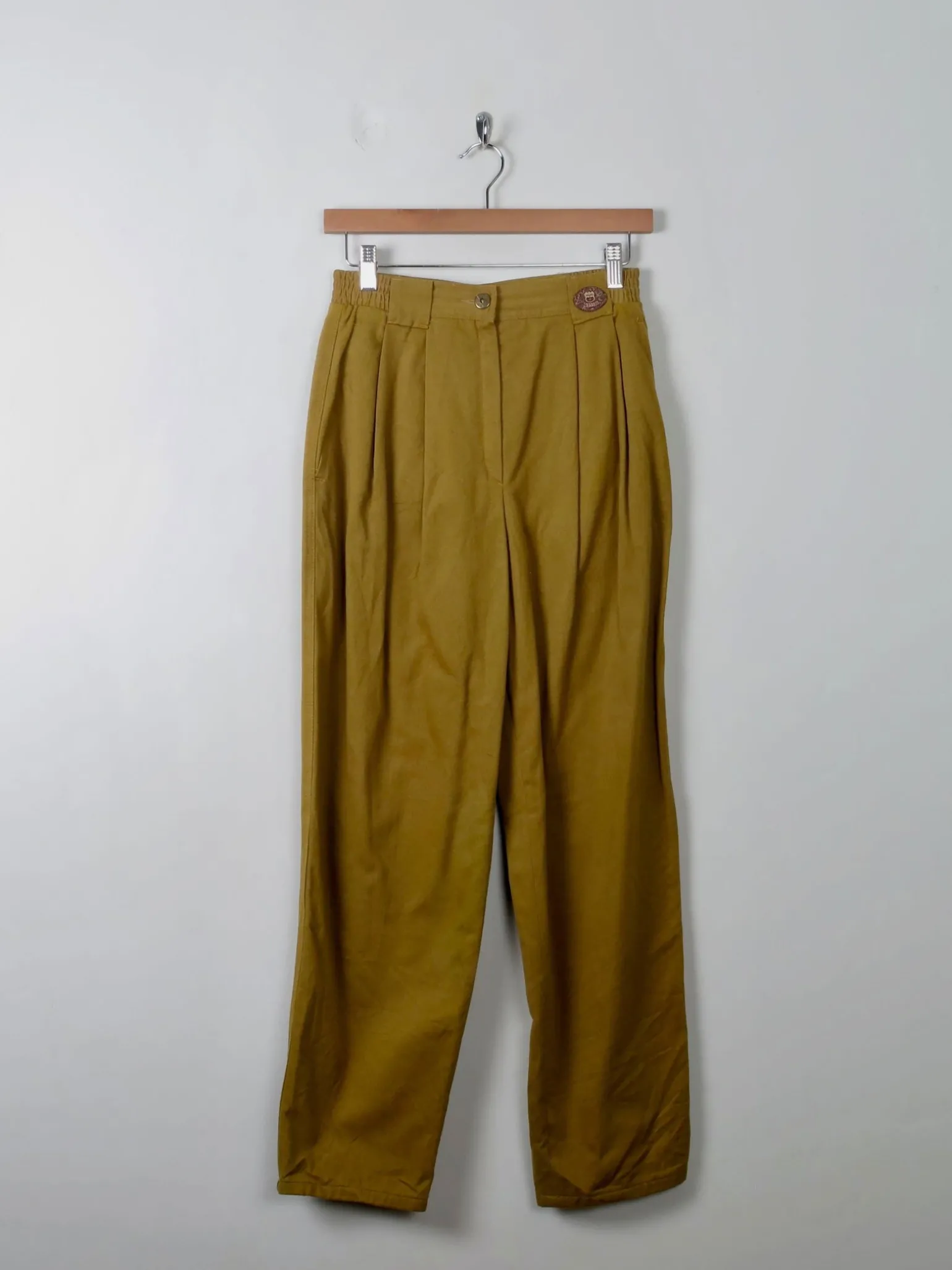 Women's Vintage Mustard Moleskin Trousers S