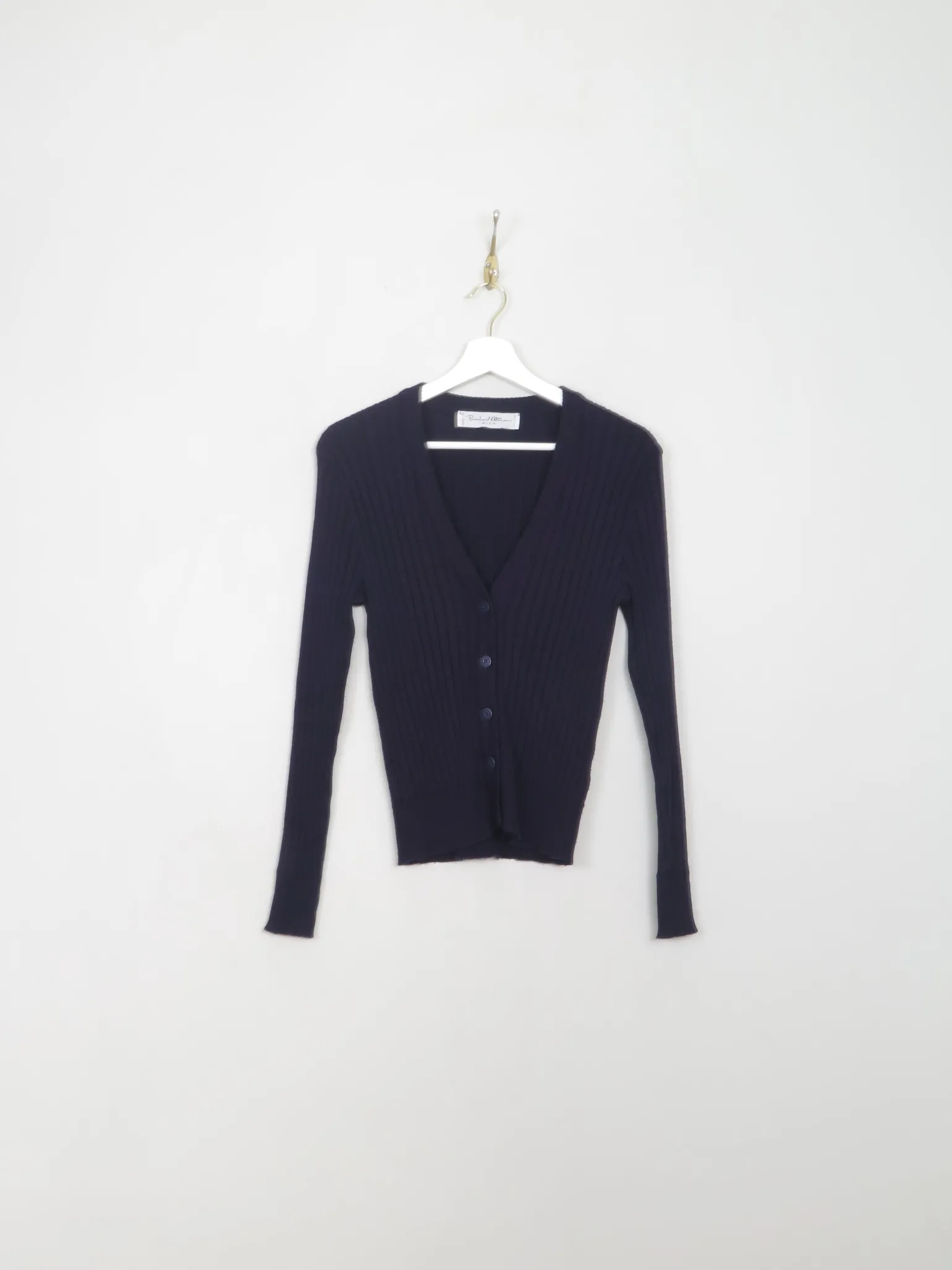 Women's Vintage Navy Fitted Cardigan S/M