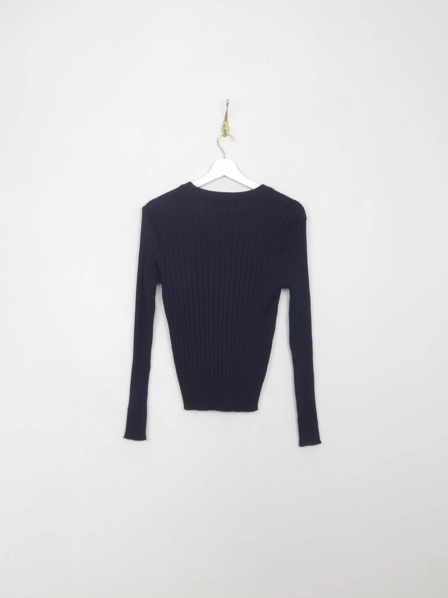 Women's Vintage Navy Fitted Cardigan S/M