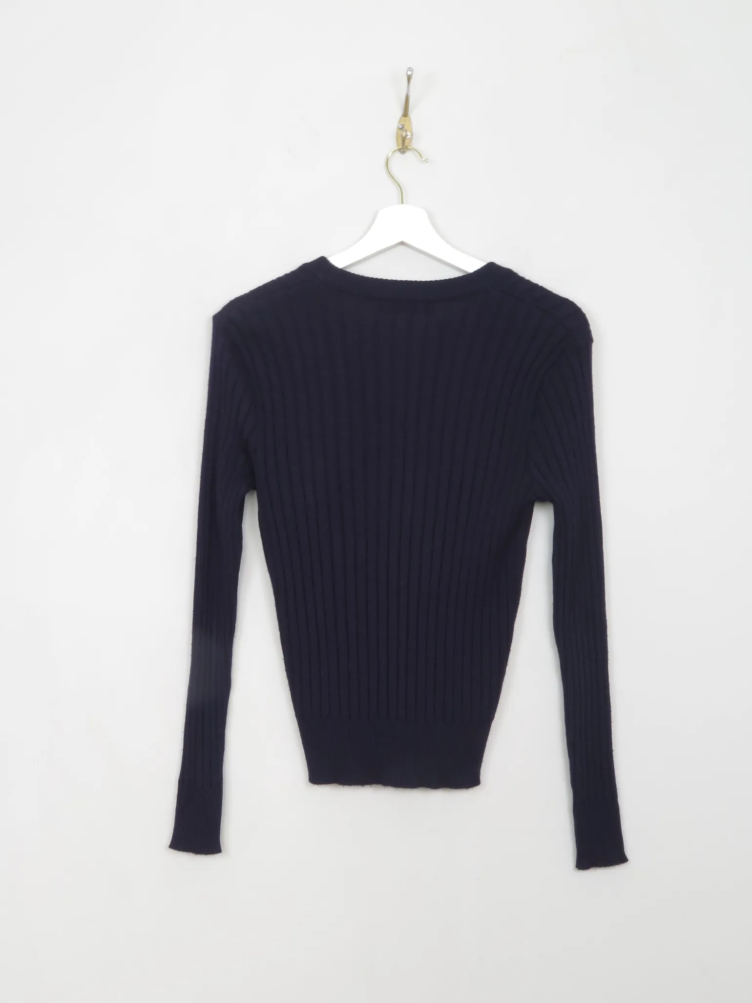 Women's Vintage Navy Fitted Cardigan S/M
