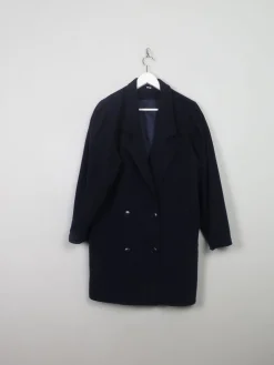 Women's Vintage Navy Short Coat M