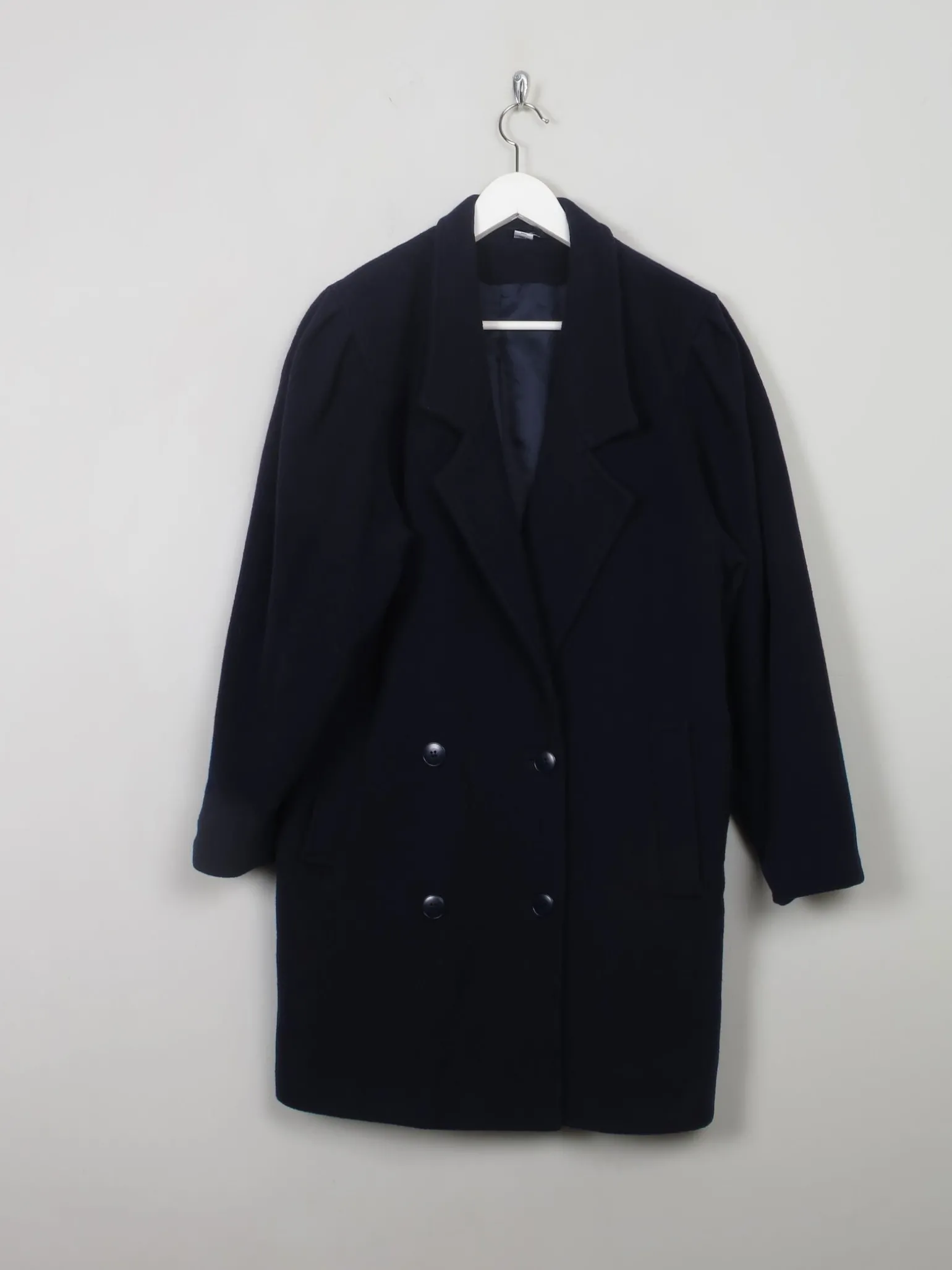 Women's Vintage Navy Short Coat M