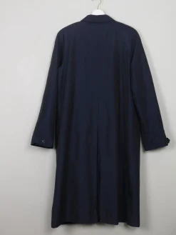 Women's Vintage Navy Two Tone Trench Coat S-L