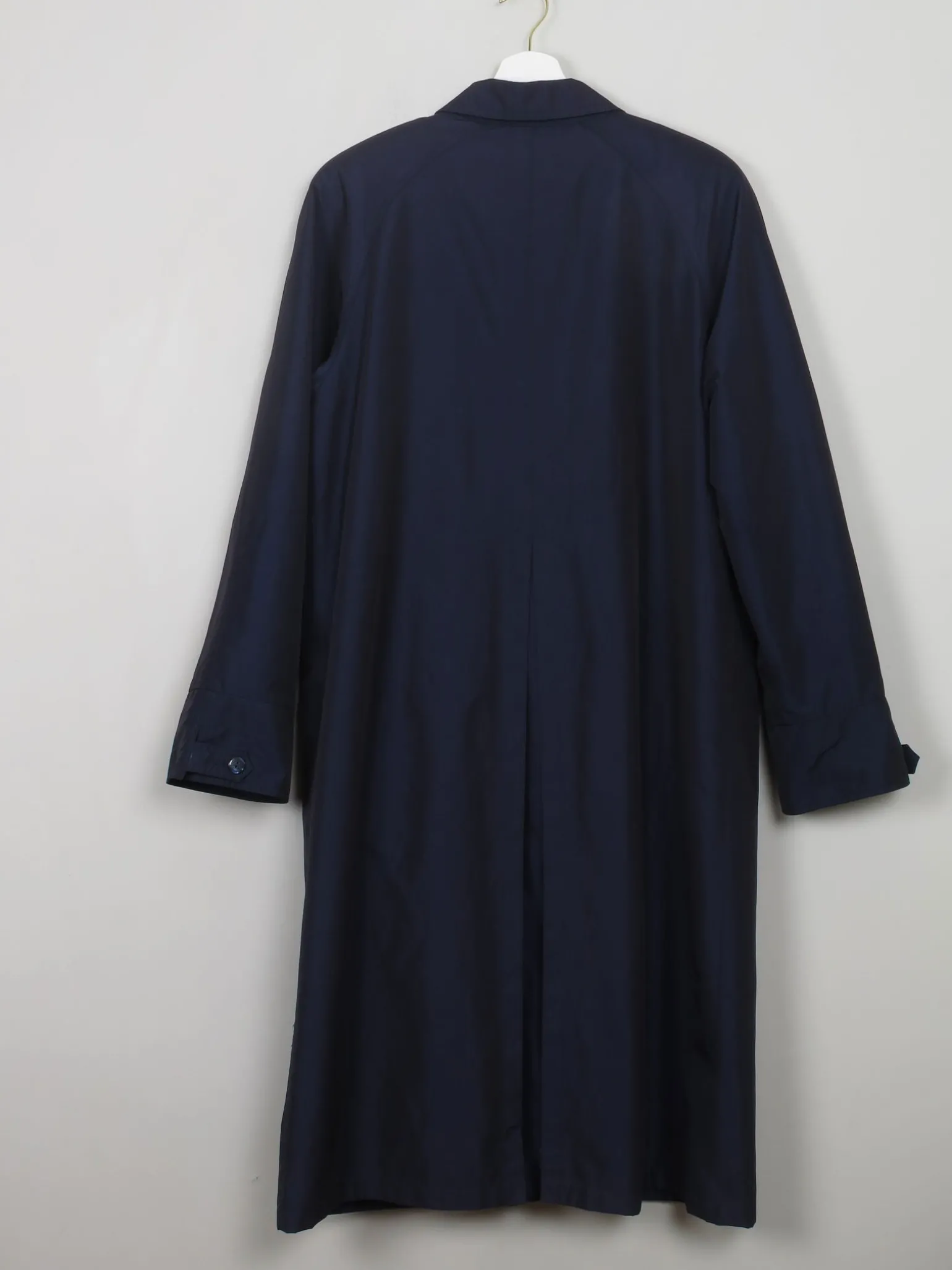 Women's Vintage Navy Two Tone Trench Coat S-L