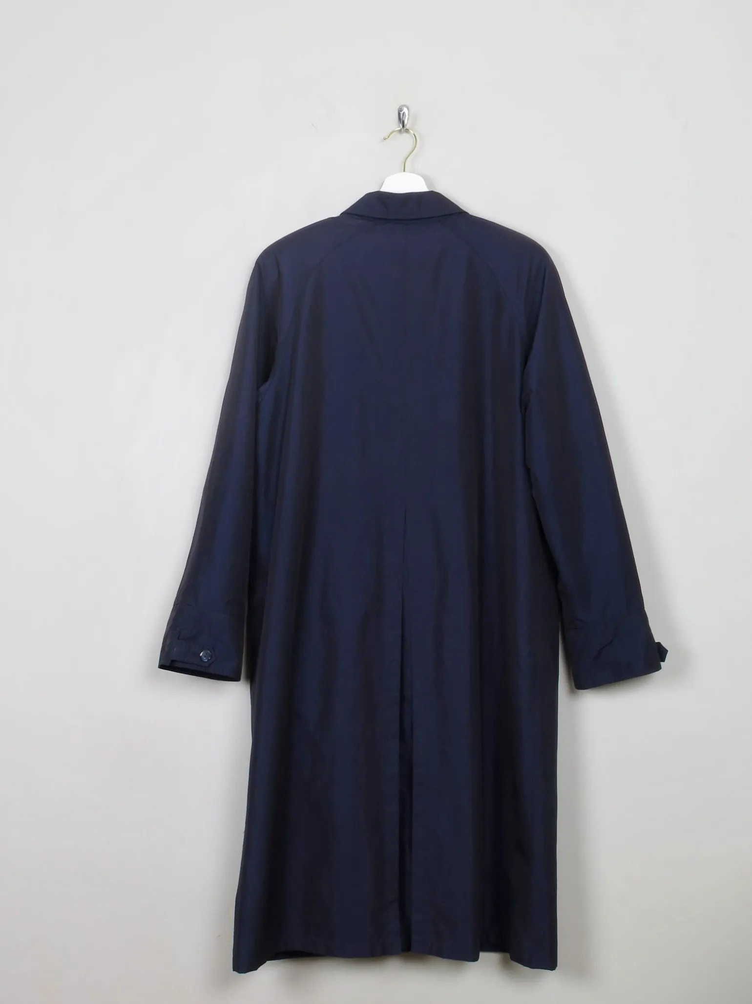 Women's Vintage Navy Two Tone Trench Coat S-L
