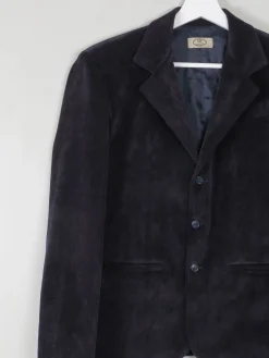Women's Vintage Navy Velvet/ Cord Jacket 10/12