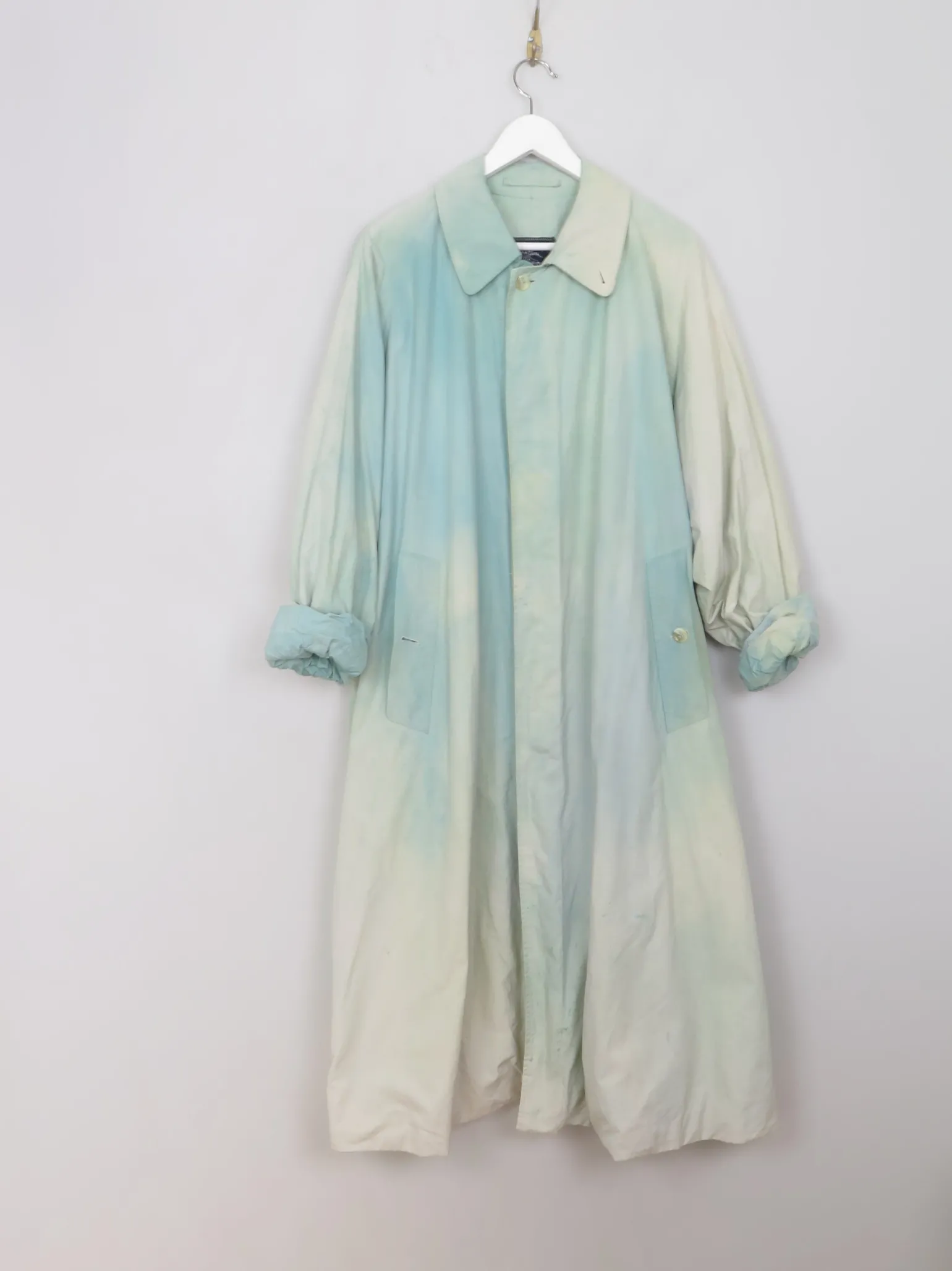 Women's Vintage Overdyed Burberry Swing Trench Coat S-L
