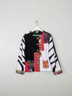 Women's Vintage Patchwork Jacket L