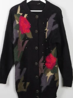Women's Vintage Patterned Cardigan S/M