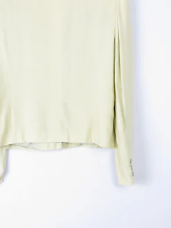 Women's Vintage Paul Costello Lime Green Linen Jacket 10/ small 12
