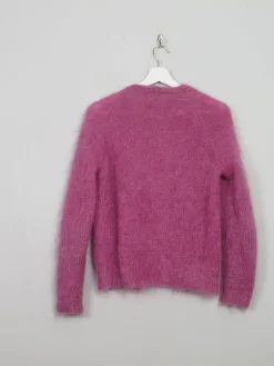 Women's Vintage Pink Mohair Cardigan S