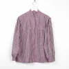 Women's Vintage Pink/Purple Taffeta Blouse M/L