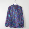 Women's Vintage Printed Blouse M