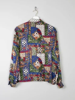Women's Vintage Printed Blouse M