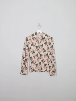 Women's Vintage Printed 70s Blouse X/S