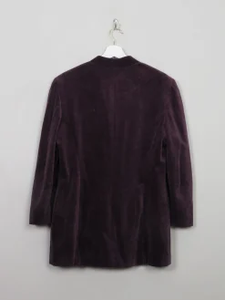 Women's Vintage Purple Velvet Jacket S/M