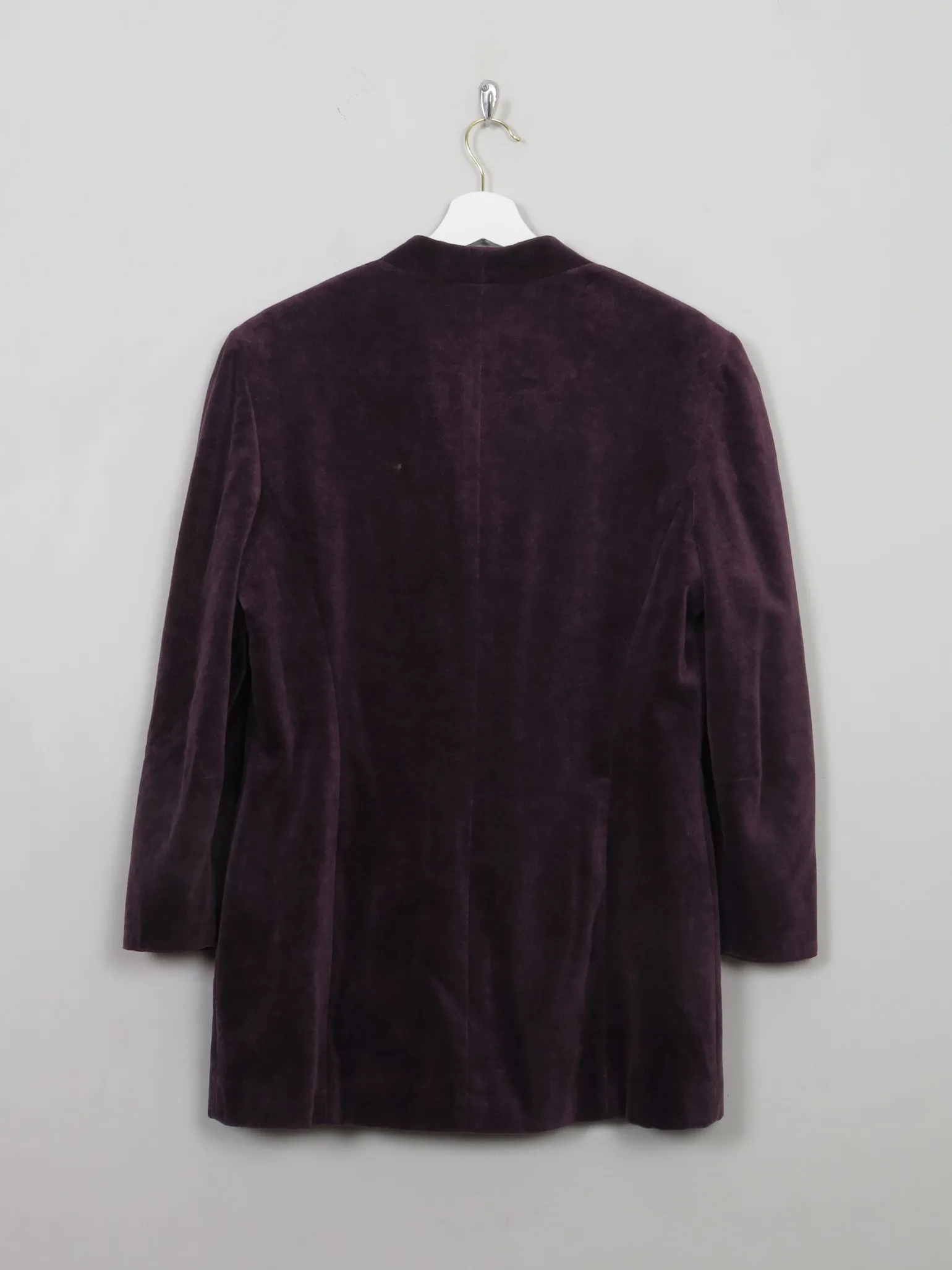 Women's Vintage Purple Velvet Jacket S/M