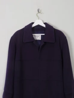 Women's Vintage Purple Wool Weil Short Coat M/L