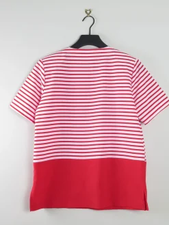 Women's Vintage Red & White Sailor Style Blouse M
