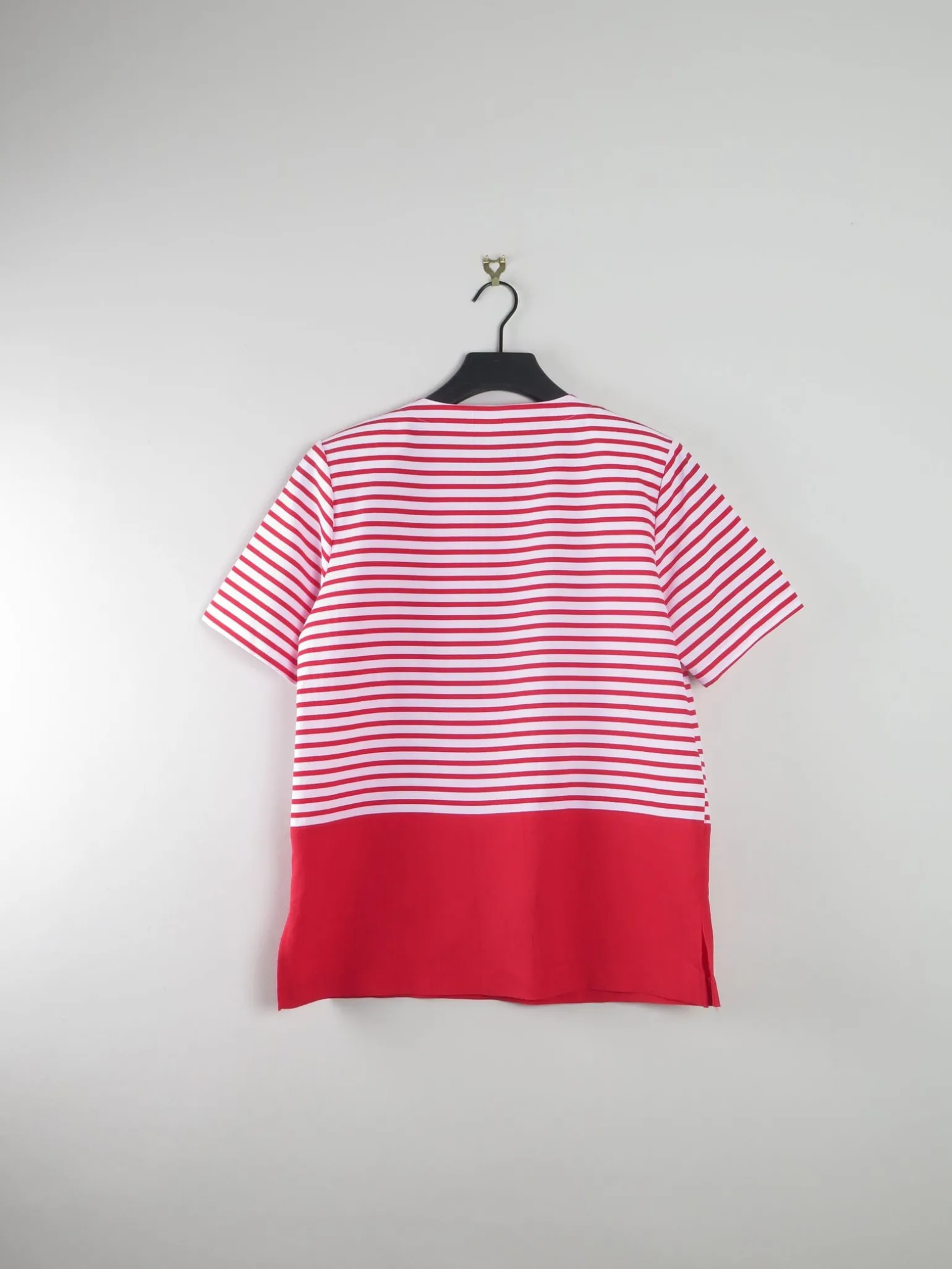 Women's Vintage Red & White Sailor Style Blouse M