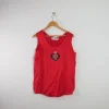 Women's Vintage Red Silk Camisole Top L
